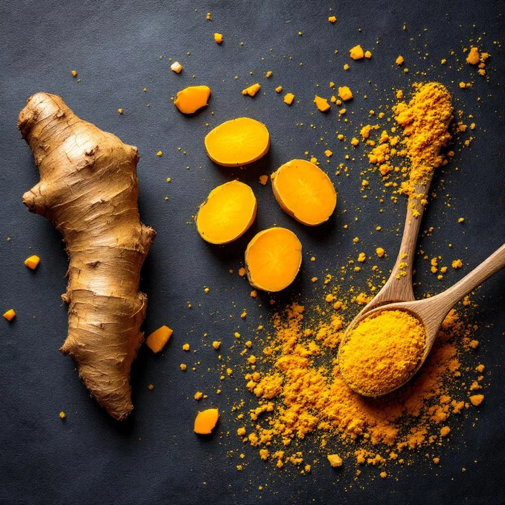 Curcuma frisch und gemahlen