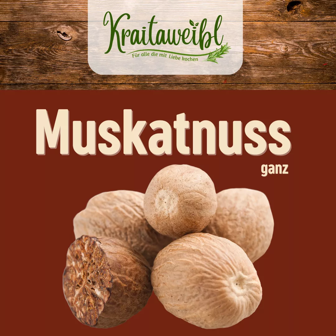 Muskatnuss ganz