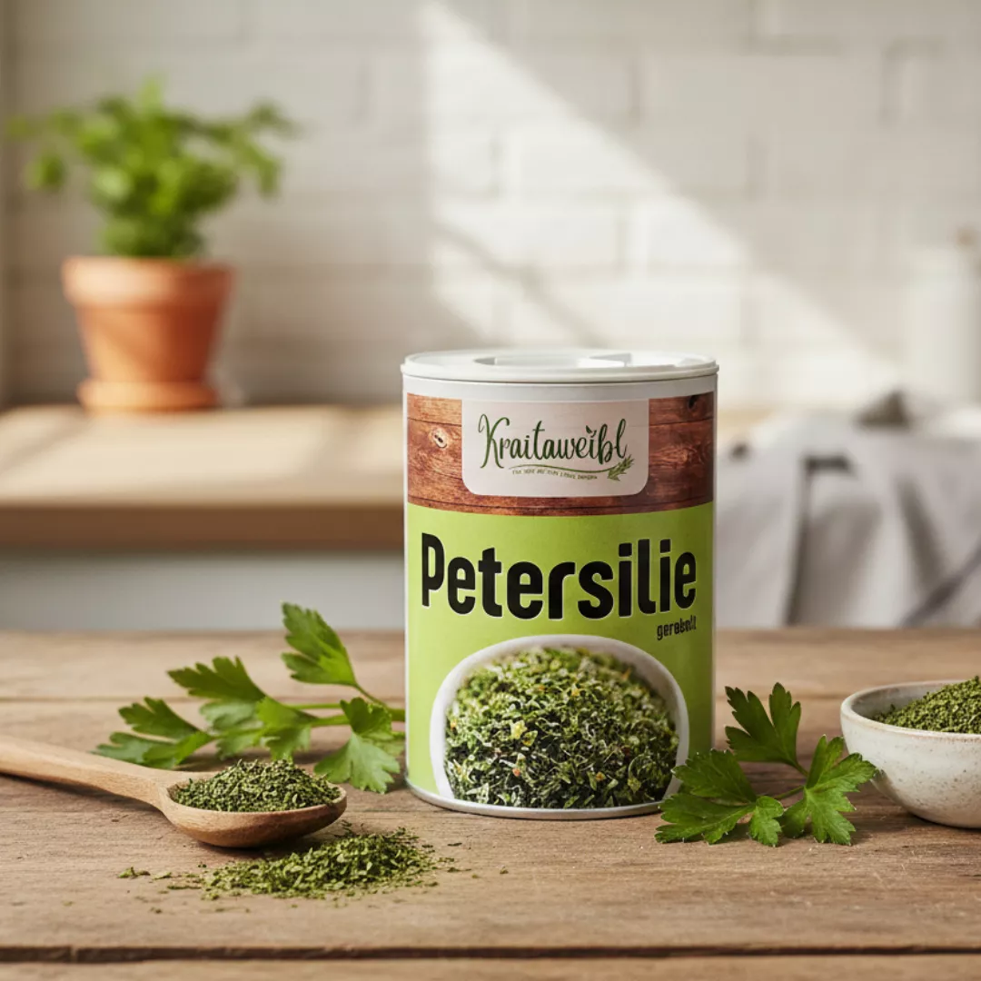 Petersilie getrocknet in Streudose Kraitaweibl e.U.