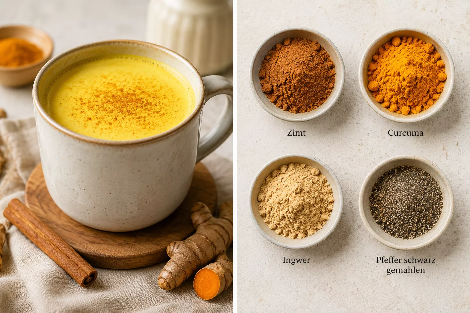 Goldene Milch - Zutaten